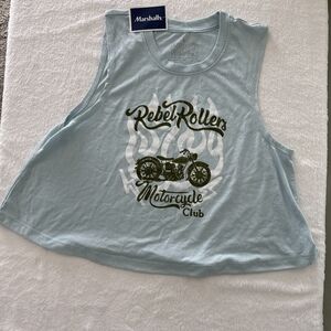 ❤️3/$12 Rebel Rollers Kids Tank Top - Light Blue